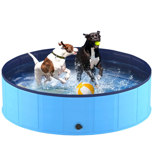 Pawinos™ Foldable Dog Pool – Portable Pet Swimming Pool & Bath Tub for Dogs & Cats