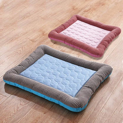Pawinos™ Cooling Pet Mat – Breathable Summer Bed for Dogs & Cats